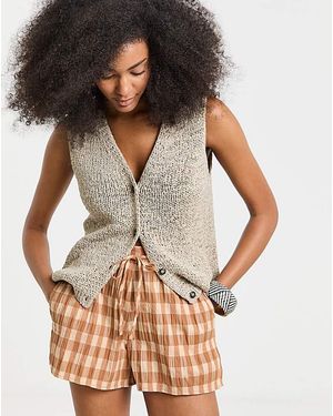 Simply Be Sbe Tie Waist Shorts - Multicolour