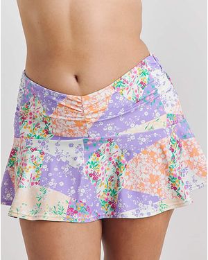 Simply Be Katerini Skirted Brief - Purple