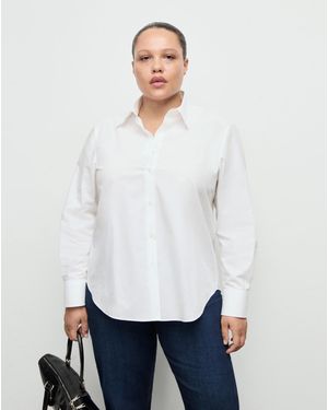 Mango Cotton And Lyocell Blend Shirt - White