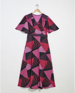 Twisted Wunder Woven Maxi Dress - Pink