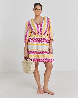 JD Williams Tropadelic Beach Dress - Red