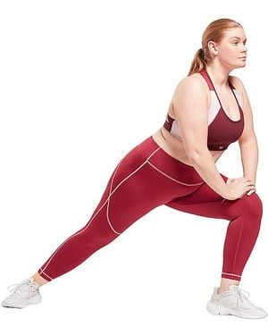 Reebok Wor Big Logo Tight Plus Size - Red