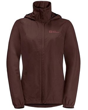 Jack Wolfskin Stormy Point Wp Jacket - Red