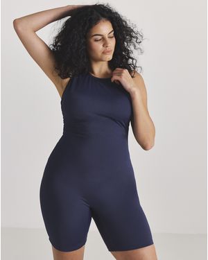 Beach To Beach Sports Swim Legsuit - Blue