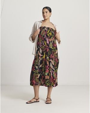 Beach To Beach Bandeau Beach Dress - Natural
