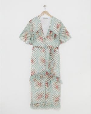Hope & Ivy Lotta Floral Maxi Dress - Natural