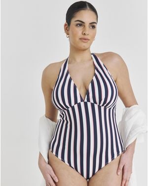 JD Williams Value Halterneck Swimsuit - Blue