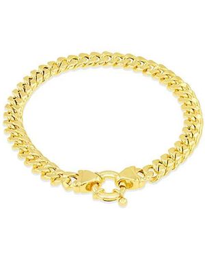 iJewel 9Ct Cuban Link Chain Bracelet - Metallic