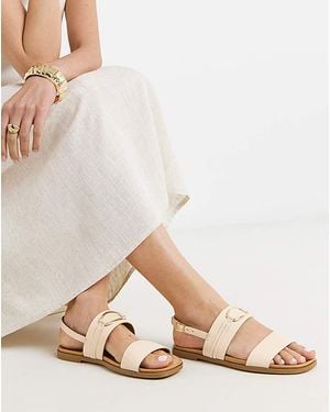 JD Williams Ring Detail Sandal Ex Wide - Natural