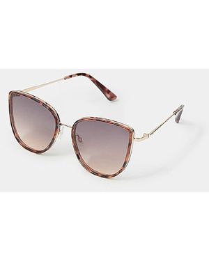 Accessorize Cat Eye Sunglasses - Natural