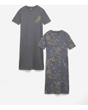 Pretty Secrets Value 2 Pack Nighties - Grey