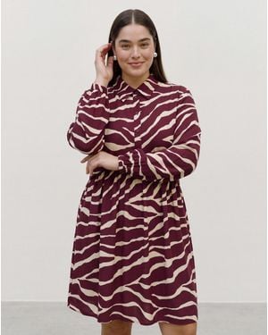 Vero Moda Maddie Zebra Print Short Dress - Red