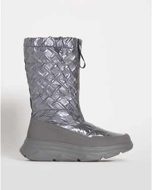 JD Williams Front Zip Snow Boots E Fit - Grey