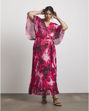 Joanna Hope Pleated Maxi Dress - Pink