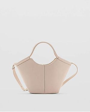 Mango Bucket Crossbody Bag - Natural