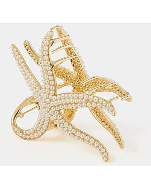 Accessorize Starfish Claw Clip - Metallic