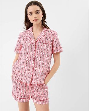Accessorize Heart Print Pyjama Set - Pink