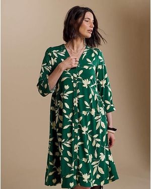 Julipa Petite Printed Jersey Shift Dress - Green