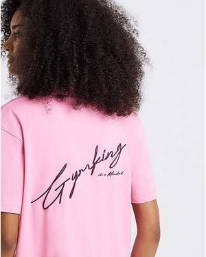 Gym King Mindset Boyfriend T-Shirt - Black