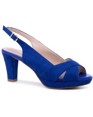 Paradox London Louise Platform Heels - Blue