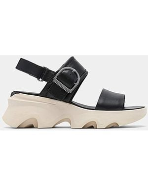 Sorel Kinetic Impact Wedge Sandals - White