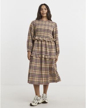Native Youth Midaxi Dress - Brown