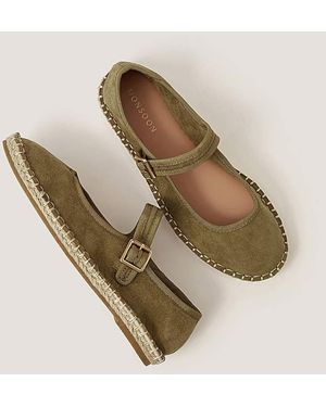Monsoon Dede Faux Suede Espadrille Flats - Natural