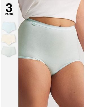 Sloggi 3Pk Basic Maxi Briefs Mint Multi - Grey