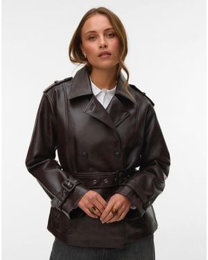 Vero Moda Gabby Short Coated Jacket - Black