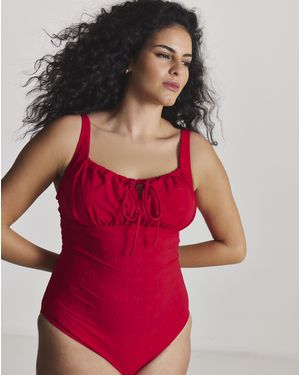 MAGISCULPT Broderie Swimsuit - Red