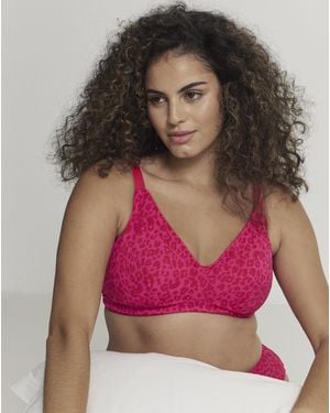 Lemonade Dolls Leopard Mesh Bralette - Pink