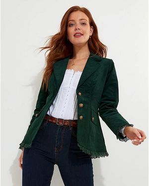 Joe Browns Winter Walks Cord Jacket - Green