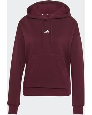 adidas Small Logo Hoodie - Red