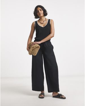Simply Be Cotton Barrel Trouser - Grey