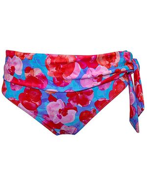 Pour Moi Marrakesh Tie Foldover Brief - Red