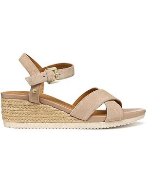 Geox D Ischia Corda Sandal - Metallic