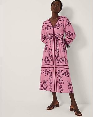 Monsoon Matilde Floral Midi Dress - Pink
