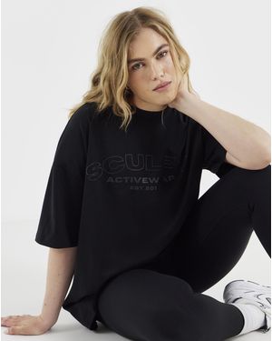 Sculpt Activewear Oversized T-Shirt - Blue