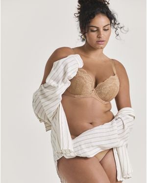 Ann Summers Sexy Lace Plunge Bra Nude1 - Natural