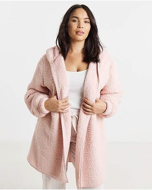 Pretty Secrets Supersoft Borg Cardigan - Pink