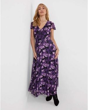 Joe Browns Petite Floral Maxi Dress - Purple
