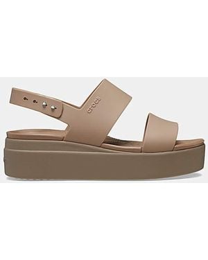 Crocs™ Brooklyn Low Wedge Sandals - White