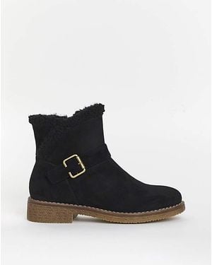 Cushion Walk Borg Boot Crepe E Fit - Black