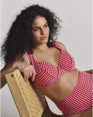 MAGISCULPT Gingham Underwired Bikini Top