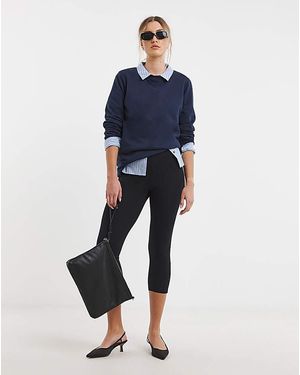 Simply Be Cotton Cropped Legging - Blue
