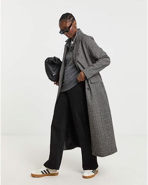 Simply Be Slim Maxi Column Coat - Black