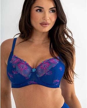 Pour Moi Pour Moi St Tropez Full Cup Bra Blu/Pnk - Blue