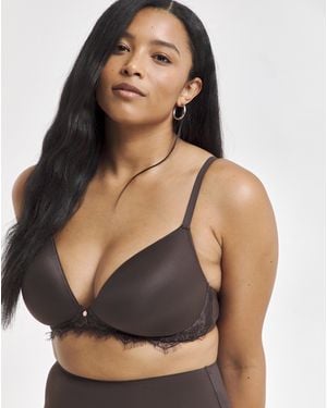Figleaves Smoothing Non Wired Padded Bra - Black