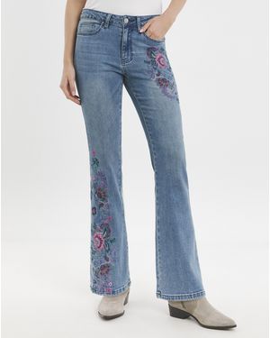 Joe Browns Embroidered Boot Cut Jean - Blue