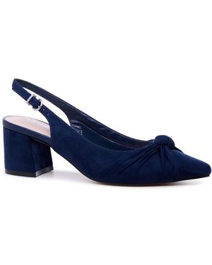 Paradox London Ilene Slingback Shoe - Blue